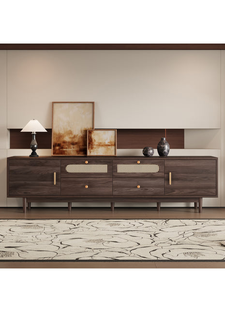 76 Inch TV Stand with Storage – Modern Entertainment Center for TVs Up to 85"