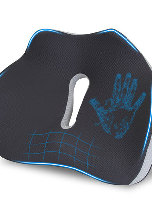 Memory Foam Seat Cushion for Sciatica & Tailbone Relief – Ergonomic Chair Cushion with Washable Cover