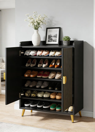 Likeshoppe 7 Tier Shoe Storage Cabinet with Doors – Adjustable Shoe Rack Organizer for Entryway