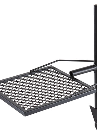 Swivel Campfire Grill – 360° Adjustable Heavy Duty Fire Pit Grill Grate for Camping BBQ