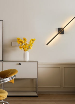 2 Pack Modern LED Wall Sconce – Minimalist Matte Black Indoor Wall Lights