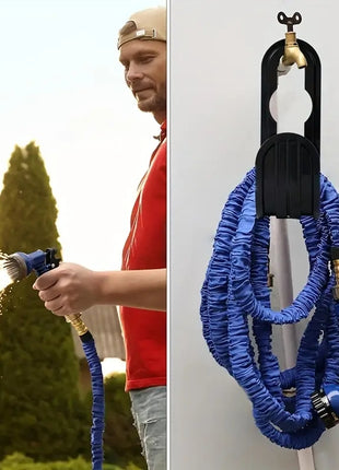 2PCS Garden Hose Hanger – Wall Mounted Hose Holder for Outdoor Storage