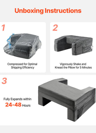 Likeshoppe Ergonomic Lap Desk Cushion with Memory Foam – Fleece Laptop Desk with Storage Pockets & 24x11 Workspace