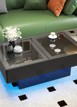 Likeshoppe Lift Top Coffee Table with Hidden Storage – Modern Extendable Sliding Coffee Table