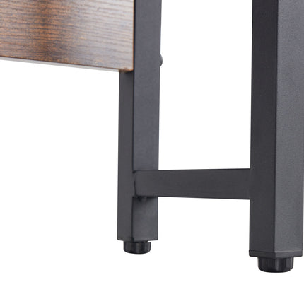 PW1- Triangle Computer Desk; Corner Desk With Smooth Keyboard Tray& Storage Shelves ; Compact Home Office; Small Desk With Sturdy Steel Frame As Workstation For Small Space; BLACK; 28.34''L 24''W 30.11''H - Likeshoppe 