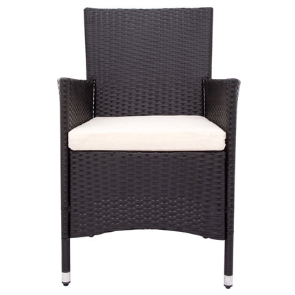 PX4- 7-piece Outdoor Wicker Dining set - Dining table set for 7 - Patio Rattan Furniture Set with Beige Cushion - Likeshoppe 