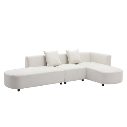 L-Shaped Sectional Luxury Modern Style Living Room Upholstery Sofa - Likeshoppe 