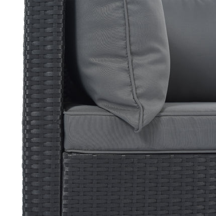 PX7- 8-Pieces Outdoor Patio Furniture Sets;  Garden Conversation Wicker Sofa Set;  Single Sofa Combinable - Likeshoppe 