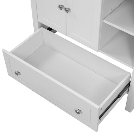 PT9- 30\\" Bathroom Vanity Base Only;  Solid Wood Frame;  Bathroom Storage Cabinet with Doors and Drawers - Likeshoppe 