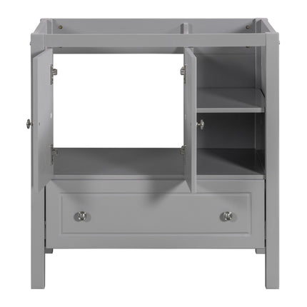 PT9- 30\\" Bathroom Vanity Base Only;  Solid Wood Frame;  Bathroom Storage Cabinet with Doors and Drawers - Likeshoppe 