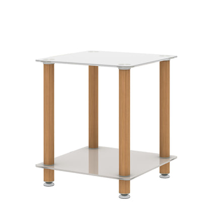 ST2- 1-Piece Side Table ;  2-Tier Space End Table ; Modern Night Stand;  Sofa table;  Side Table with Storage Shelve - Likeshoppe 