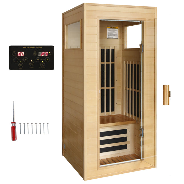 AK2- Single Graphene Far Infrared Sauna Room Dual Audio Bluetooth - Likeshoppe 