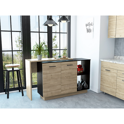 PA9- Aspen Kitchen Island; Two Concealed Shelves ; Three Divisions - Likeshoppe 