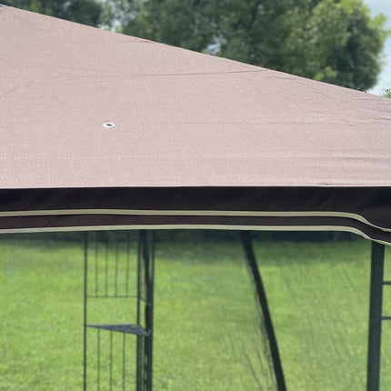 AG14- 13x10 Outdoor Patio Gazebo Canopy Tent With Ventilated Double Roof And Mosquito net(Detachable Mesh Screen On All Sides); Suitable for Lawn;  Garden;  Backyard and Deck; - Likeshoppe 