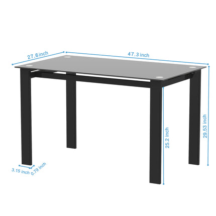 DS6- 5-piece dining table set;  dining table and chair for 4 - Likeshoppe 