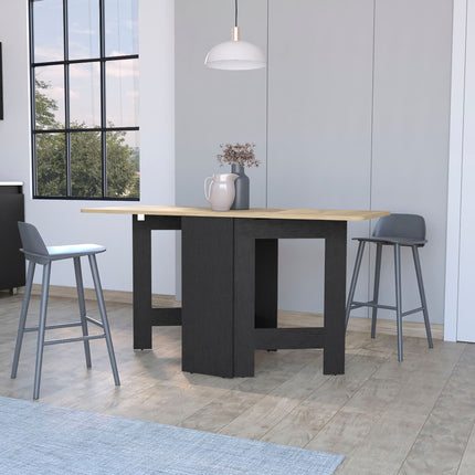 DT1- Likeshoppe Folding Dining Table, Space-Saving, Foldable in 3 Forms, White - Likeshoppe 
