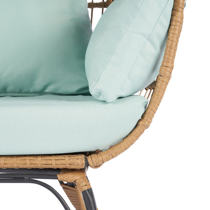 PY3- Outdoor Garden Rattan Egg Swing Chair Hanging Chair - Likeshoppe 