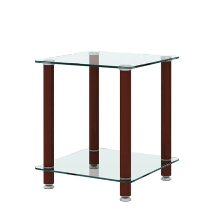 ST2- 1-Piece Side Table ;  2-Tier Space End Table ; Modern Night Stand;  Sofa table;  Side Table with Storage Shelve - Likeshoppe 