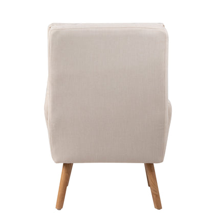 AF1- Accent Chair with Ottoman Set;  Fabric Armchair with Wood Legs and Adjustable Backrest ;  Mid Century Modern Comfy Lounge Chair for Living Room;  Bedroom;  Reading Room and Study - Likeshoppe 