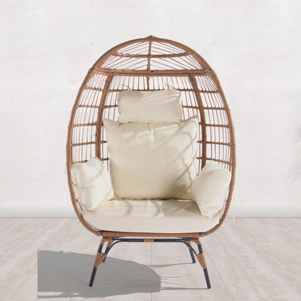 PY3- Outdoor Garden Rattan Egg Swing Chair Hanging Chair - Likeshoppe 