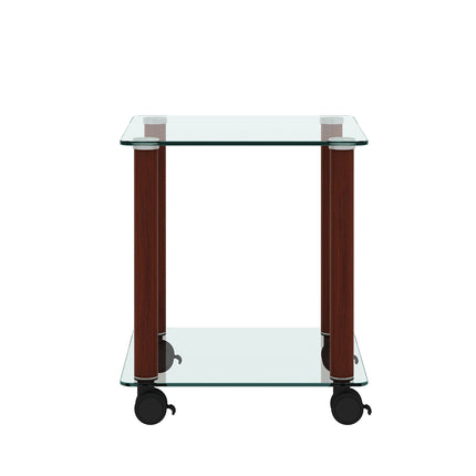 ST2- 1-Piece Side Table ;  2-Tier Space End Table ; Modern Night Stand;  Sofa table;  Side Table with Storage Shelve - Likeshoppe 