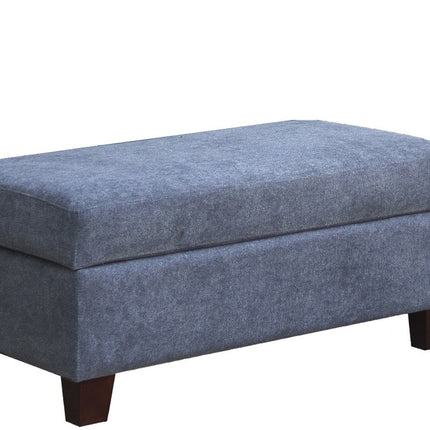 S2- Diego Gray Fabric Sectional Sofa with Right Facing Chaise, Storage Ottoman, and 2 Accent Pillows - Likeshoppe 
