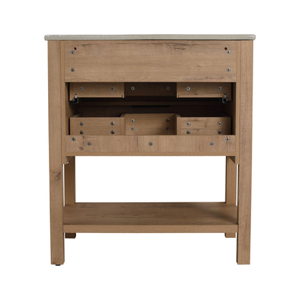PT2- 30 Inch Bathroom Vanity Plywood With 2 Drawers - Likeshoppe 