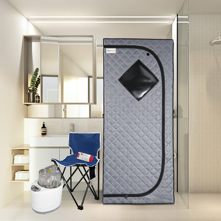AK9- Sojourner Portable Sauna for Home - Steam Sauna Tent, Personal Sauna - Sauna Heater, Tent, Chair, Remote Included for Home Sauna - Enjoy Your Own Personal Spa - Likeshoppe 