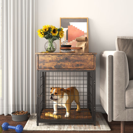 PE10- Furniture Dog Crates for small dogs Wooden Dog Kennel Dog Crate End Table, Nightstand - Likeshoppe 