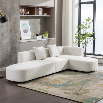 L-Shaped Sectional Luxury Modern Style Living Room Upholstery Sofa - Likeshoppe 