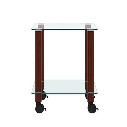 ST2- 1-Piece Side Table ;  2-Tier Space End Table ; Modern Night Stand;  Sofa table;  Side Table with Storage Shelve - Likeshoppe 