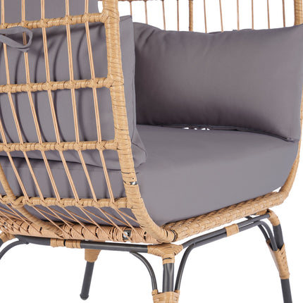 PY3- Outdoor Garden Rattan Egg Swing Chair Hanging Chair - Likeshoppe 