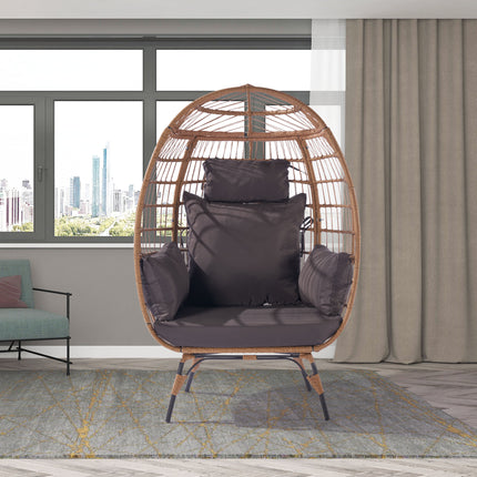 PY3- Outdoor Garden Rattan Egg Swing Chair Hanging Chair - Likeshoppe 