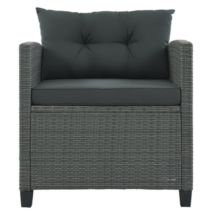 PX14- 6-Piece Outdoor Wicker Sofa Set, Patio Rattan Dinning Set, Sectional Sofa with Thick Cushions and Pillows, Plywood Table Top, For Garden, Yard, Deck - Likeshoppe 