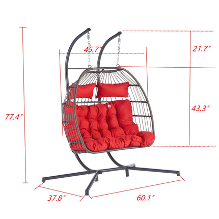 PY2- Outdoor Rattan Furniture Hanging Chair Egg Chair - Likeshoppe 
