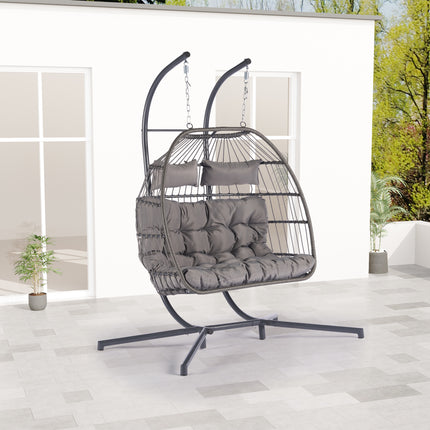 PY2- Outdoor Rattan Furniture Hanging Chair Egg Chair - Likeshoppe 