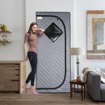 AK9- Sojourner Portable Sauna for Home - Steam Sauna Tent, Personal Sauna - Sauna Heater, Tent, Chair, Remote Included for Home Sauna - Enjoy Your Own Personal Spa - Likeshoppe 