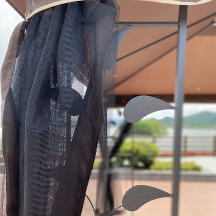 AG13- 13x10 Outdoor Patio Gazebo Canopy Tent With Ventilated Double Roof And Mosquito net(Detachable Mesh Screen On All Sides); Suitable for Lawn;  Garden;  Backyard and Deck - Likeshoppe 