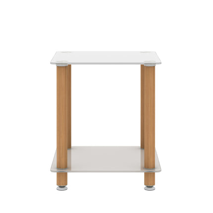 ST2- 1-Piece Side Table ;  2-Tier Space End Table ; Modern Night Stand;  Sofa table;  Side Table with Storage Shelve - Likeshoppe 