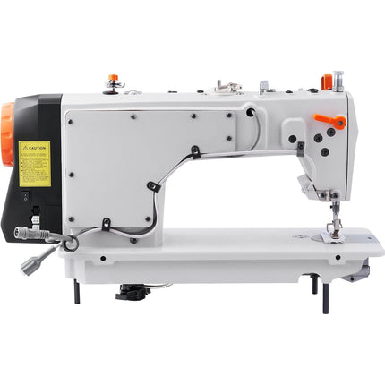 PN1- VEVOR Industrial Sewing Machine, Heavy-duty Lockstitch Sewing Machine with 550W Servo Motor Table Stand, Electro-mechanization Intelligent Start-stop, 0-5mm Industrial Straight Stitch 5000s.p.m - Likeshoppe 