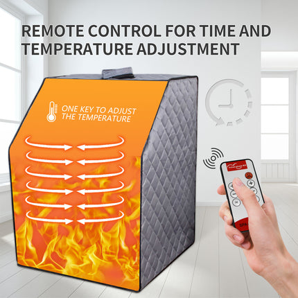 AK8- Sojourner Portable Sauna for Home - Steam Sauna Tent;  Personal Sauna - Sauna Heater;  Tent;  Chair;  Remote Included for Home Sauna - Enjoy Your Own Personal Spa - Likeshoppe 