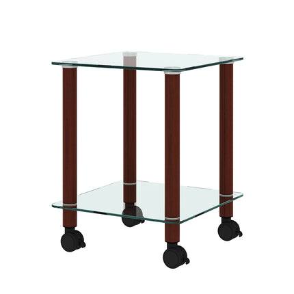 ST2- 1-Piece Side Table ;  2-Tier Space End Table ; Modern Night Stand;  Sofa table;  Side Table with Storage Shelve - Likeshoppe 