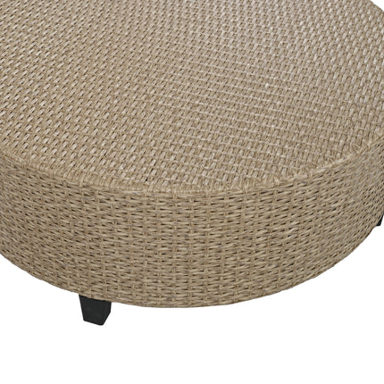PX3- 6 - Person Fan-shaped Rattan Suit Combination with Cushions and Table,Suitable for Garden - Likeshoppe 