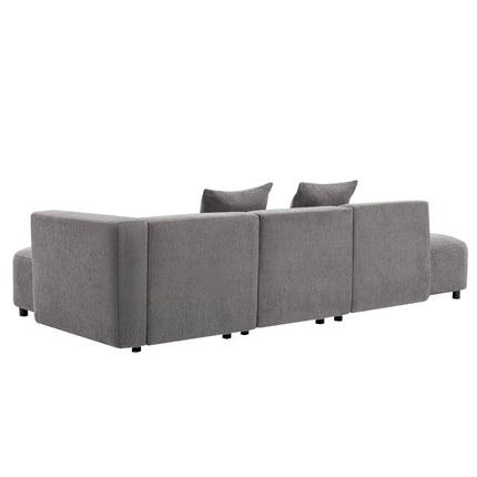L-Shaped Sectional Luxury Modern Style Living Room Upholstery Sofa - Likeshoppe 