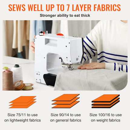 PN2- VEVOR Sewing Machine 38 Stitches Extension Table Pedal Accessory for Home DIY - Likeshoppe 