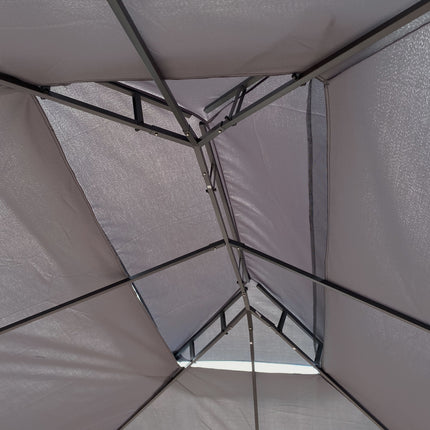 AG13- 13x10 Outdoor Patio Gazebo Canopy Tent With Ventilated Double Roof And Mosquito net(Detachable Mesh Screen On All Sides); Suitable for Lawn;  Garden;  Backyard and Deck - Likeshoppe 
