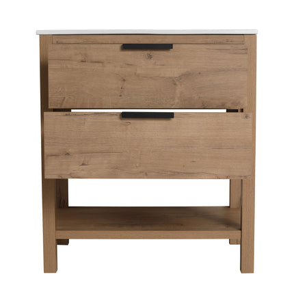 PT2- 30 Inch Bathroom Vanity Plywood With 2 Drawers - Likeshoppe 