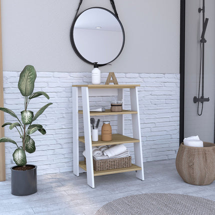 PU10- Phoenix Linen Cabinet; Four Shelves - Likeshoppe 