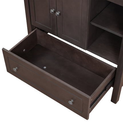 PT9- 30\\" Bathroom Vanity Base Only;  Solid Wood Frame;  Bathroom Storage Cabinet with Doors and Drawers - Likeshoppe 