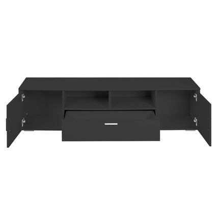 TV9- Modern TV stand with LED Lights Entertainment Center TV cabinet with Storage for Up to 75 inch for Gaming Living Room Bedroom - Likeshoppe 